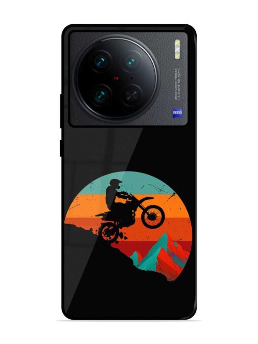 Mountain Bike Glossy Metal Phone Cover for Vivo X90 Pro Zapvi