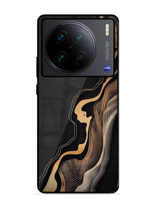 Abstract Art Glossy Metal TPU Phone Cover for Vivo X90 Pro Zapvi