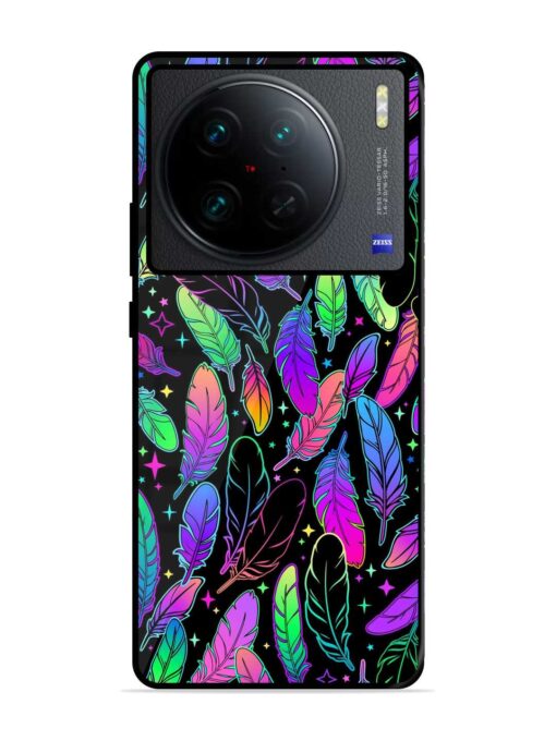 Bright Multi Colored Seamless Glossy Metal Phone Cover for Vivo X90 Pro