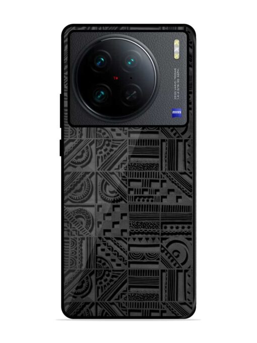 Seamless Pattern Glossy Metal Phone Cover for Vivo X90 Pro