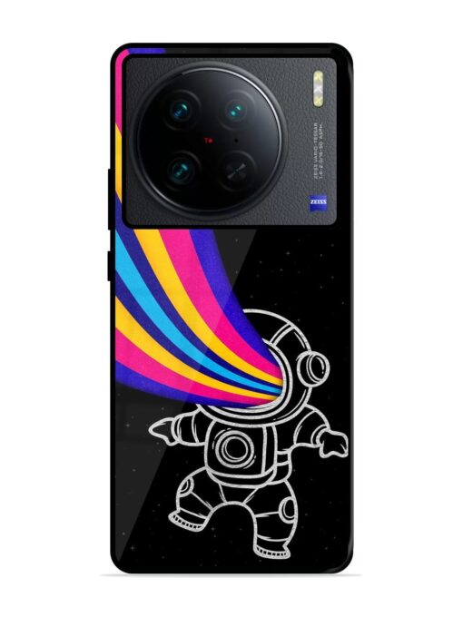 Astronaut Glossy Metal TPU Phone Cover for Vivo X90 Pro Zapvi