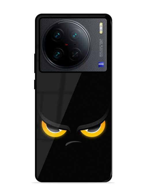 Scary Yellow Eye Glossy Metal TPU Phone Cover for Vivo X90 Pro