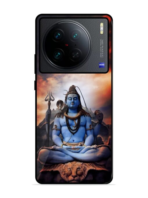 Jai Jai Shiv Glossy Metal Phone Cover for Vivo X90 Pro