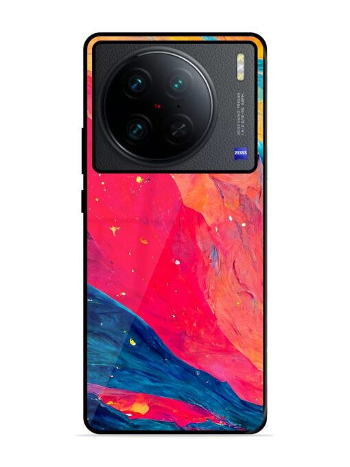 Starry Night Glossy Metal Phone Cover for Vivo X90 Pro