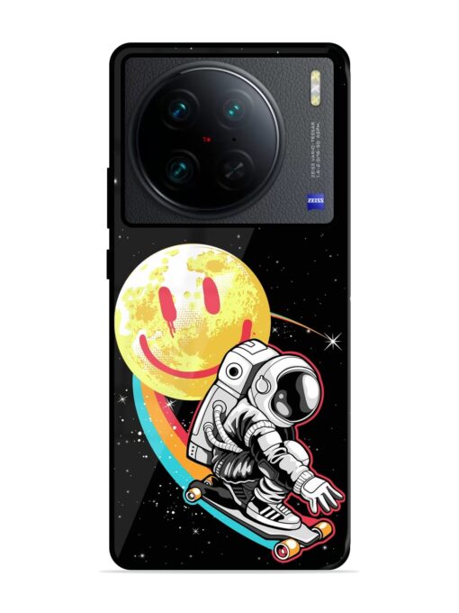 Astronaut Art Glossy Metal Phone Cover for Vivo X90 Pro Zapvi