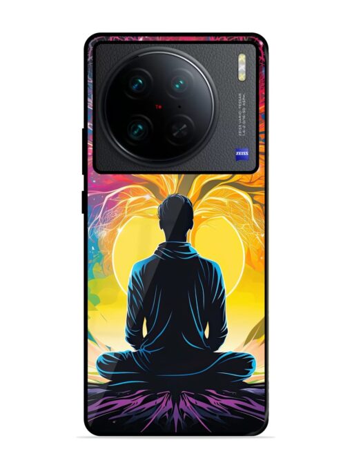 Mind Colourful Glossy Metal Phone Cover for Vivo X90 Pro Zapvi