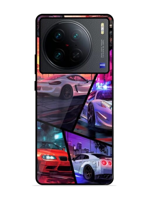 Ride In Pixels Glossy Metal Phone Cover for Vivo X90 Pro Zapvi