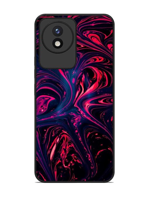 Abstract Background Glossy Metal Phone Cover for Vivo Y02 Zapvi