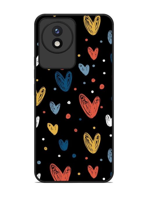 Happy Valentines Day Glossy Metal TPU Phone Cover for Vivo Y02