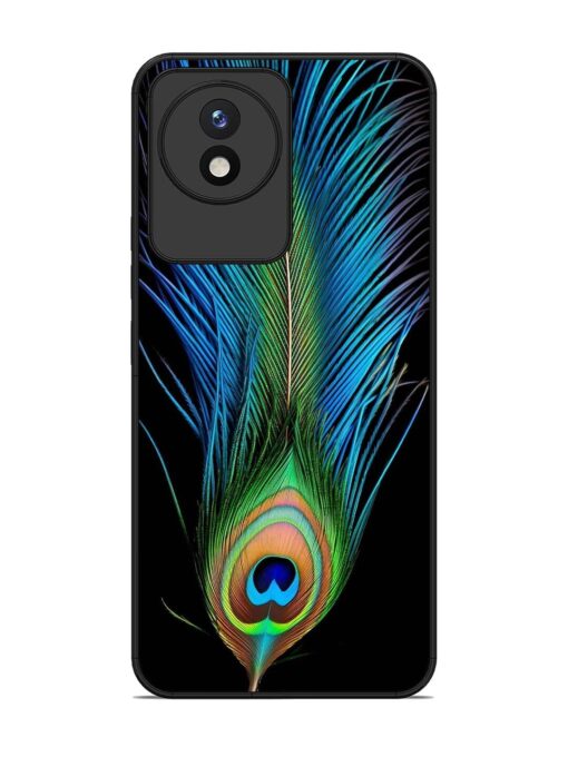 Peacock Feather Glossy Metal TPU Phone Cover for Vivo Y02