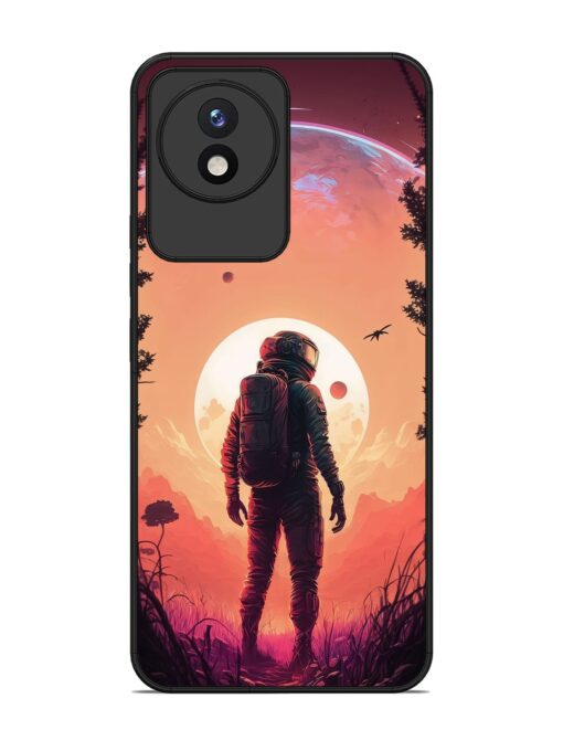 Red Sky At Morning Glossy Metal Phone Cover for Vivo Y02