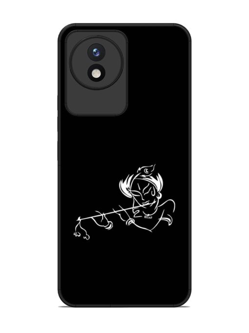 Krishna Flute Glossy Metal Phone Cover for Vivo Y02