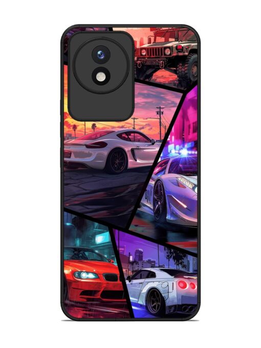 Ride In Pixels Glossy Metal Phone Cover for Vivo Y02