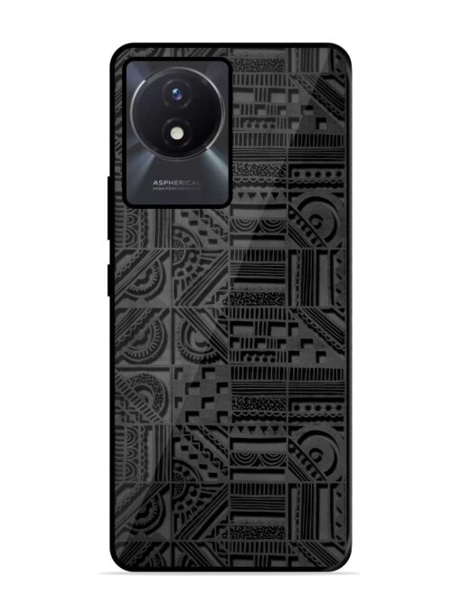 Seamless Pattern Glossy Metal Phone Cover for Vivo Y02T Zapvi