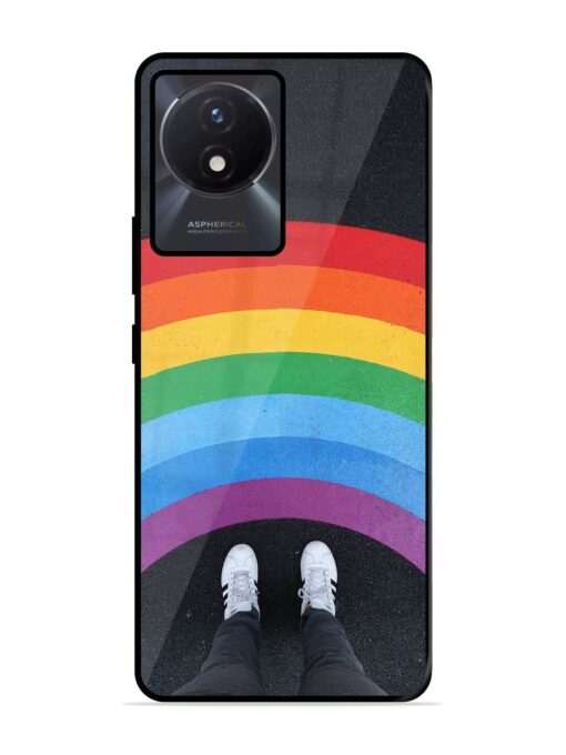 Legs Rainbow Glossy Metal TPU Phone Cover for Vivo Y02T Zapvi