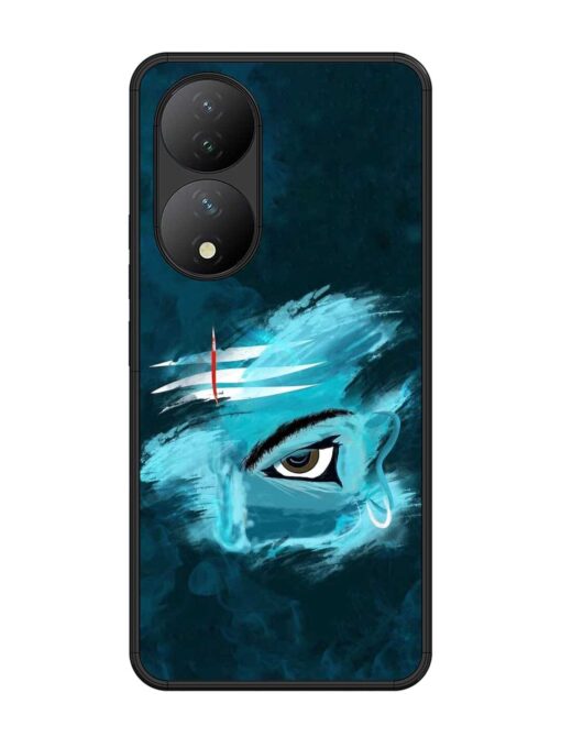 Lord Shiva Glossy Metal Phone Cover for Vivo Y100 (5G) Zapvi