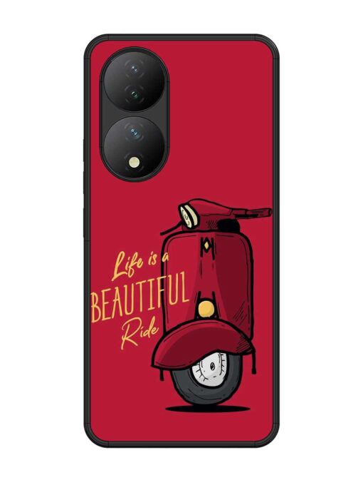 Life Is Beautiful Rides Glossy Metal Phone Cover for Vivo Y100 (5G) Zapvi