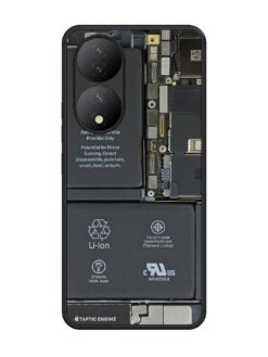 Phone Insider Glossy Metal Phone Cover for Vivo Y100 (5G)