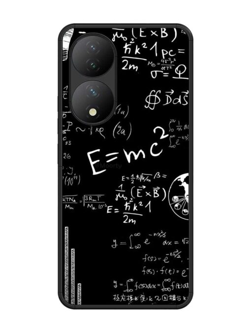 E=Mc2 Mass?Energy Equivalence Glossy Metal Phone Cover for Vivo Y100 (5G)