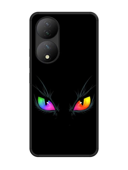 Cat Eyes Glossy Metal Phone Cover for Vivo Y100 (5G)