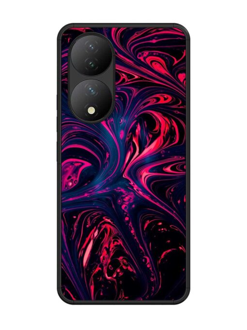 Abstract Background Glossy Metal Phone Cover for Vivo Y100 (5G) Zapvi