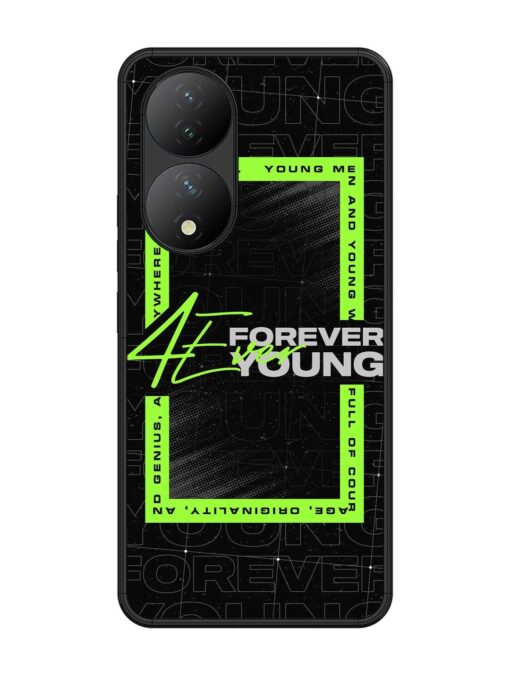 Forever Young Glossy Metal Phone Cover for Vivo Y100 (5G) Zapvi