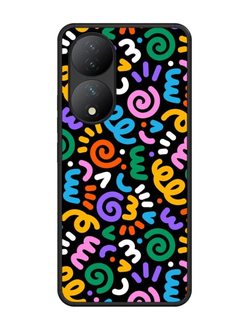 Colorful Seamless Vector Glossy Metal Phone Cover for Vivo Y100 (5G) Zapvi