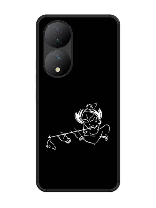 Krishna Flute Glossy Metal Phone Cover for Vivo Y100 (5G) Zapvi