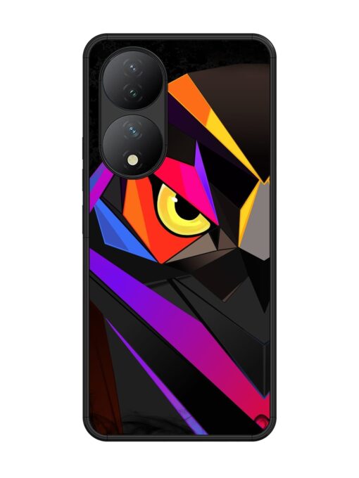 Wpap Owl Glossy Metal Phone Cover for Vivo Y100 (5G) Zapvi