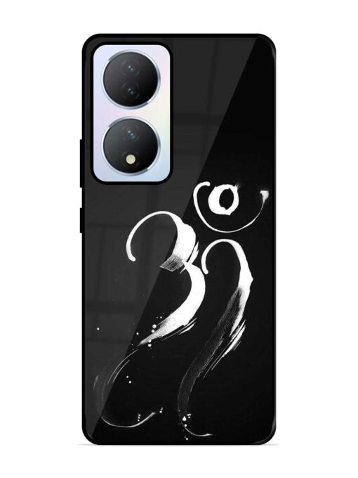 Om Logo Glossy Metal Phone Cover for Vivo Y100A (5G) Zapvi