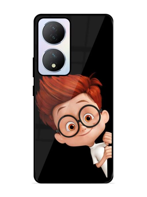 Smart Boy Cartoon Glossy Metal Phone Cover for Vivo Y100A (5G)