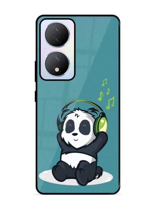 Music Panda Glossy Metal Phone Cover for Vivo Y100A (5G) Zapvi