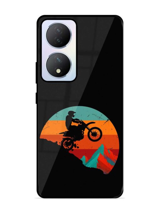 Mountain Bike Glossy Metal Phone Cover for Vivo Y100A (5G) Zapvi