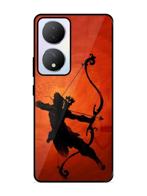 Illustration Lord Rama Glossy Metal Phone Cover for Vivo Y100A (5G) Zapvi