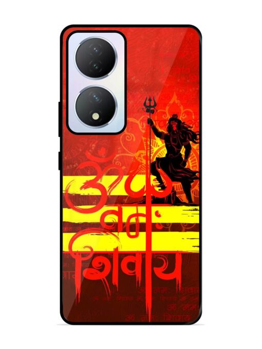 Illustration Lord Shiva Glossy Metal TPU Phone Cover for Vivo Y100A (5G) Zapvi