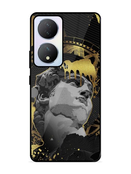 Roman Face Glossy Metal Phone Cover for Vivo Y100A (5G) Zapvi