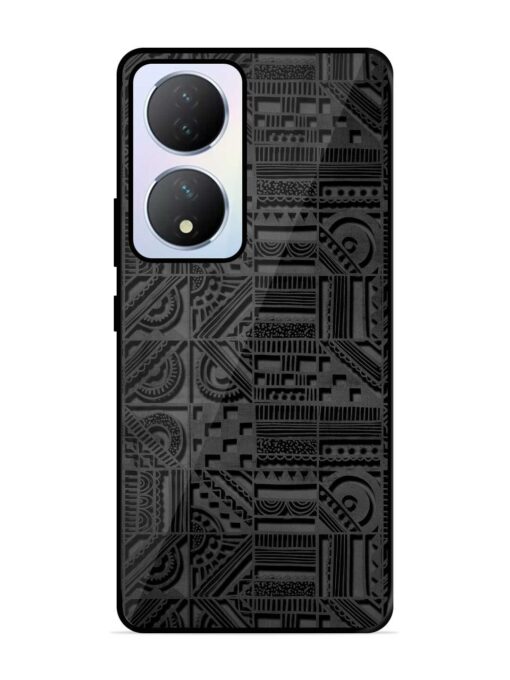 Seamless Pattern Glossy Metal Phone Cover for Vivo Y100A (5G) Zapvi