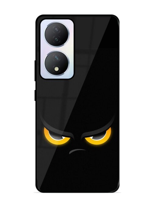 Scary Yellow Eye Glossy Metal TPU Phone Cover for Vivo Y100A (5G) Zapvi