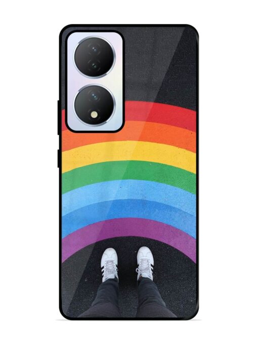 Legs Rainbow Glossy Metal TPU Phone Cover for Vivo Y100A (5G) Zapvi