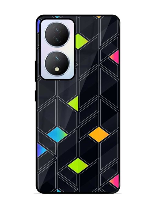 Abstract Mosaic Seamless Glossy Metal Phone Cover for Vivo Y100A (5G) Zapvi