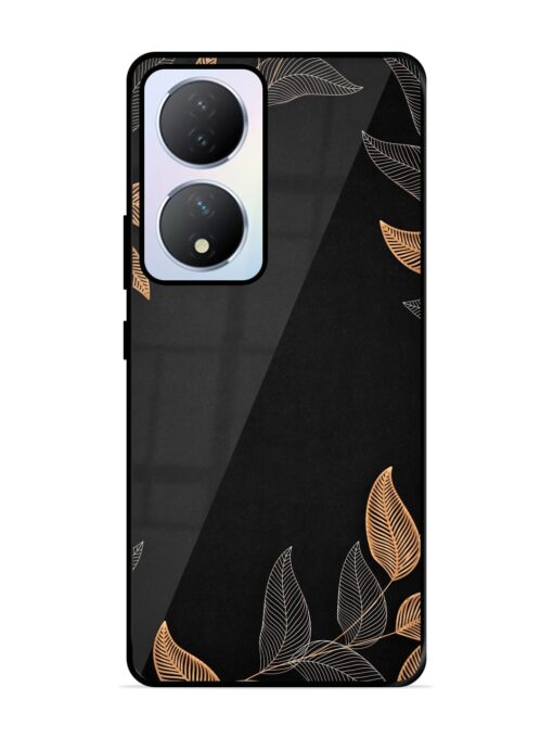 Foliage Art Glossy Metal Phone Cover for Vivo Y100A (5G) Zapvi