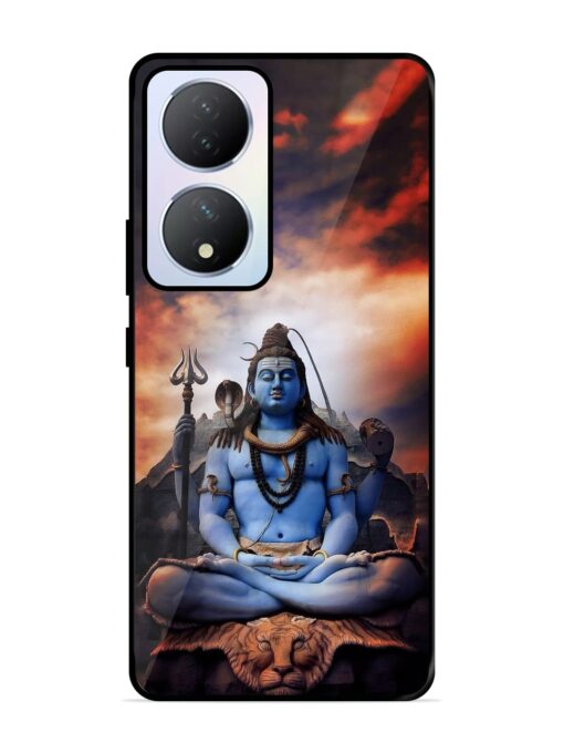 Jai Jai Shiv Glossy Metal Phone Cover for Vivo Y100A (5G) Zapvi