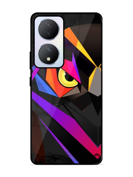 Wpap Owl Glossy Metal Phone Cover for Vivo Y100A (5G) Zapvi