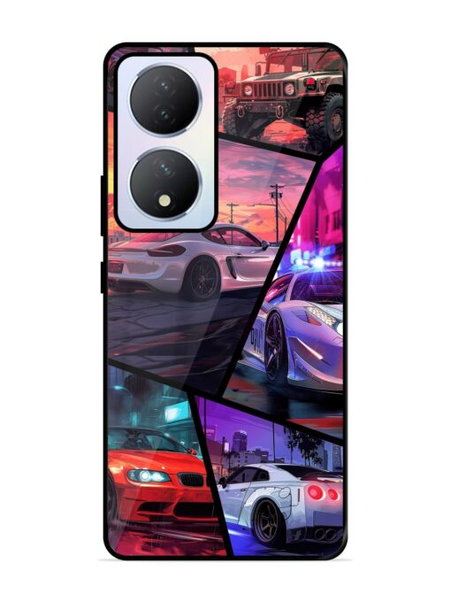 Ride In Pixels Glossy Metal Phone Cover for Vivo Y100A (5G) Zapvi