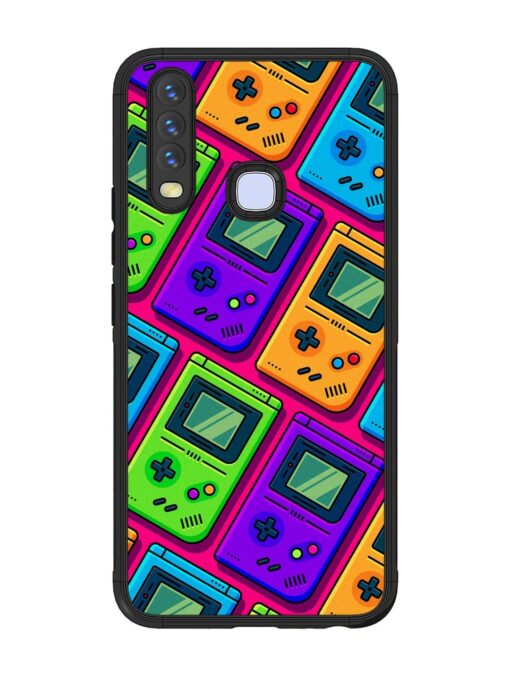 Game Seamless Pattern Glossy Metal Phone Cover for Vivo Y12 Zapvi