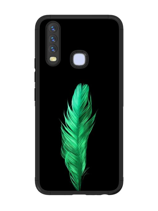 Feather Texture Glossy Metal Phone Cover for Vivo Y12