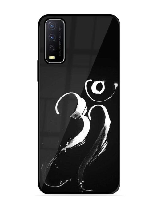 Om Logo Glossy Metal Phone Cover for Vivo Y12S Zapvi