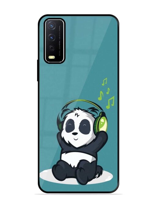 Music Panda Glossy Metal Phone Cover for Vivo Y12S Zapvi