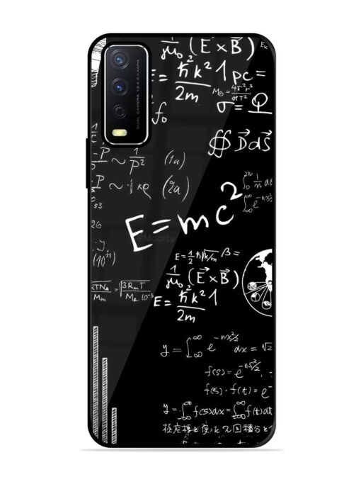 E=Mc2 Mass?Energy Equivalence Glossy Metal Phone Cover for Vivo Y12S Zapvi