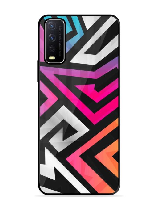 Rainbow Seamless Glossy Metal Phone Cover for Vivo Y12S Zapvi